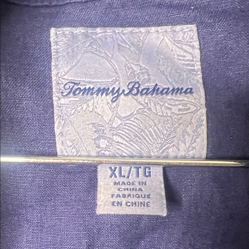 Tommy Bahama Navy Blue Button-Front Jean Jacket XL - Picture 3 of 14